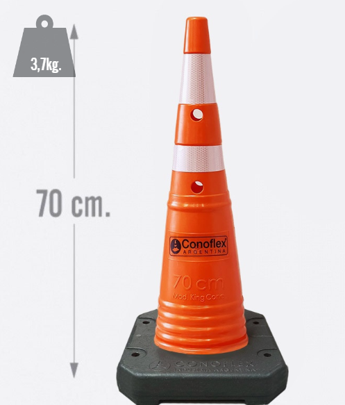 CÓD. 1570LB/2R KING CONE LIGHT FLEXIBLE CON BASE