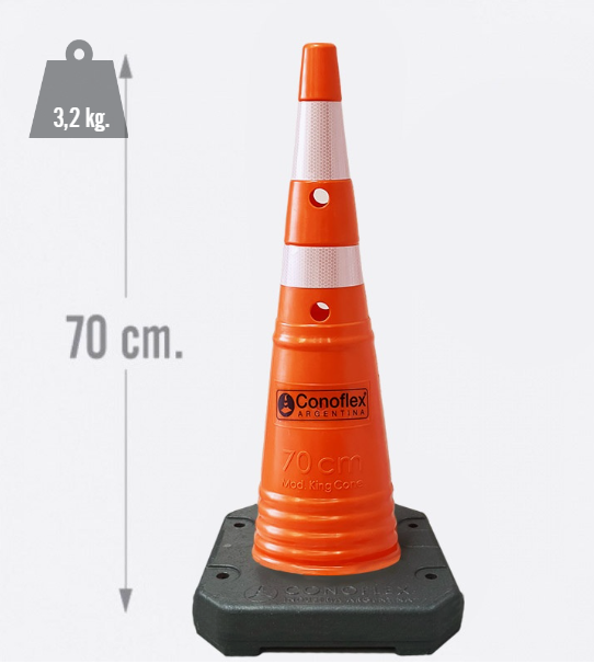 CÓD. 1570LSFB/2R NA KING CONE SEMIFLEXIBLE CON BASE