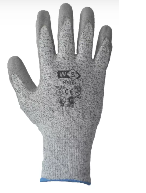 Guante Resistente al corte WS G10 con baño en PU H3101