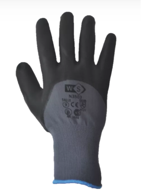 Guante de Poliester G13 bañado en nitrilo espumado N3503